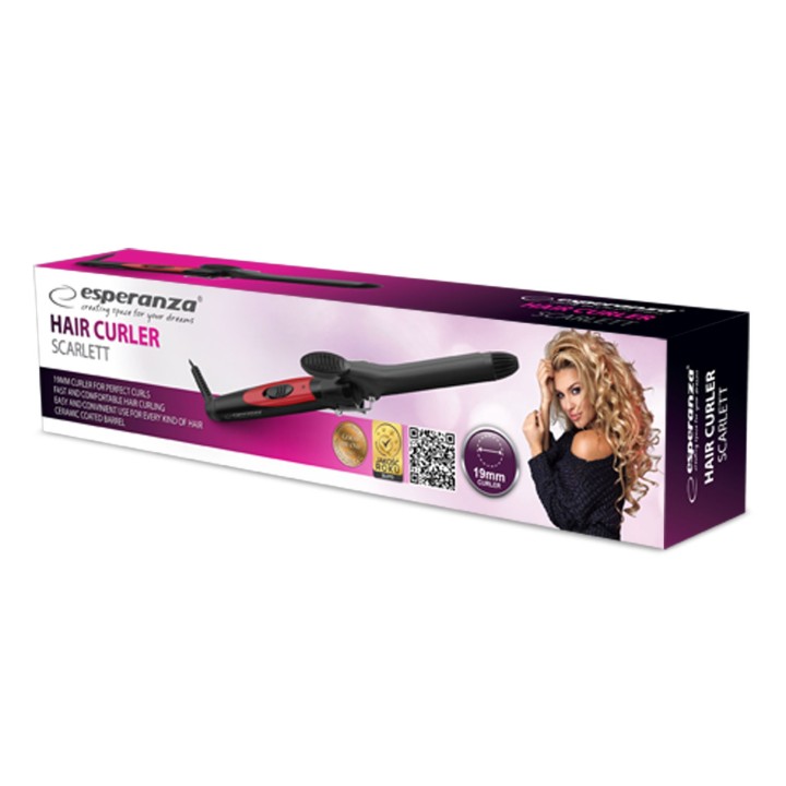 Esperanza EBL004 Piastra per capelli Piastra arricciacapelli nero 1.7 m 25 W