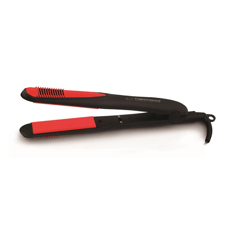 Esperanza EBP004 attrezzo per lo styling dei capelli Piastra lisciante nero rosso 35 W