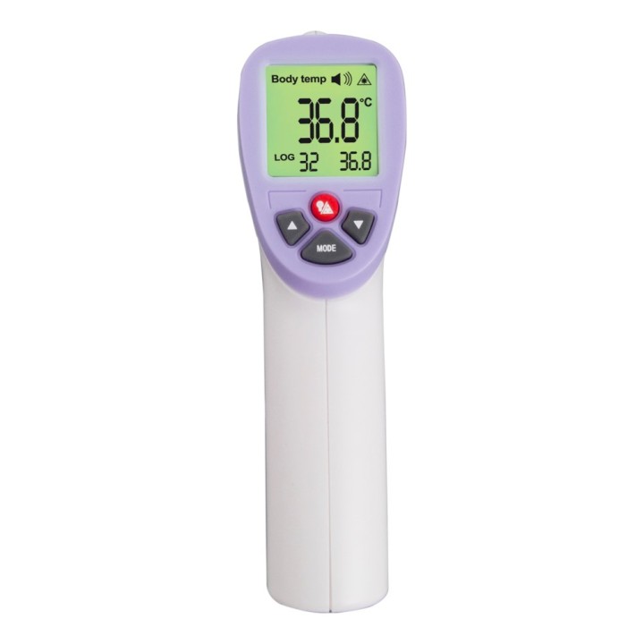 Esperanza ECT002 termometro digitale Termometro a sensore remoto Viola Bianco Orecchio Fronte Orale Rettale Ascella Pulsanti