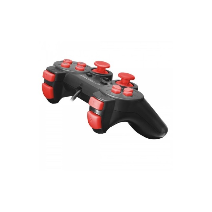 Esperanza EGG106R controller gaming gamepad PC Playstation 2 Playstation 3 analogico / digitale USB 2.0 nero rosso