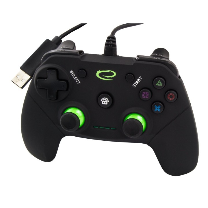 Esperanza EGG110K controller gaming gamepad PC Playstation 3 analogico / digitale USB 2.0 nero