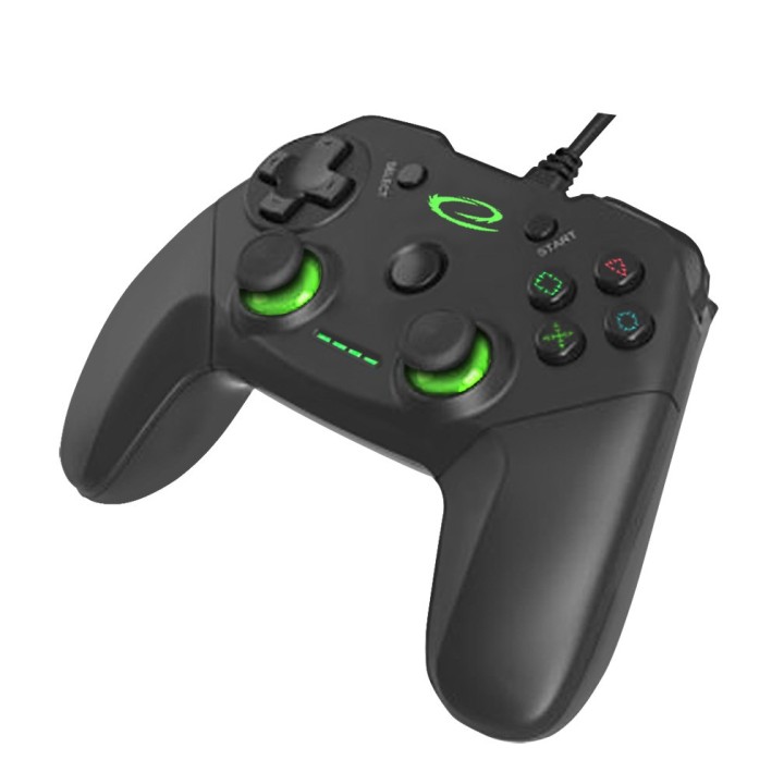 Esperanza EGG110K controller gaming gamepad PC Playstation 3 analogico / digitale USB 2.0 nero