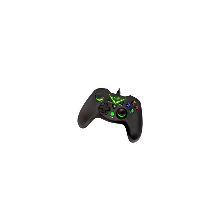 Esperanza EGG114K controller gaming nero USB 2.0 gamepad analogico / digitale PC Xbox One Xbox Series S Xbox Series X