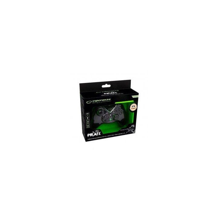Esperanza EGG114K controller gaming nero USB 2.0 gamepad analogico / digitale PC Xbox One Xbox Series S Xbox Series X