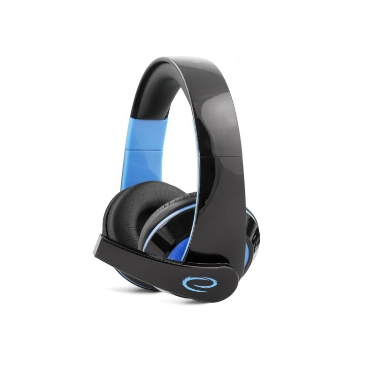 Esperanza EGH300B Cuffia con filo Fascia sulla testa Gaming nero blu