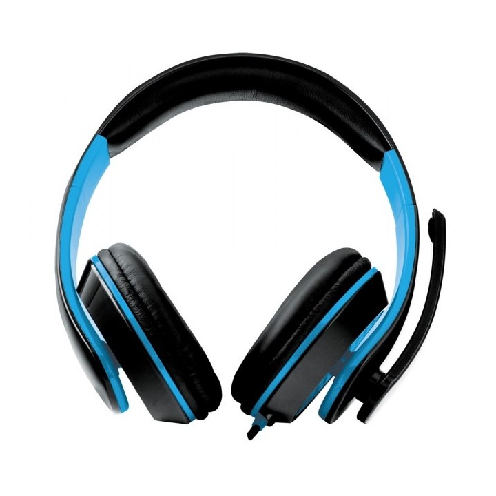 Esperanza EGH300B Cuffia con filo Fascia sulla testa Gaming nero blu