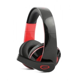 Esperanza EGH300R Cuffia con filo Fascia sulla testa Gaming nero rosso