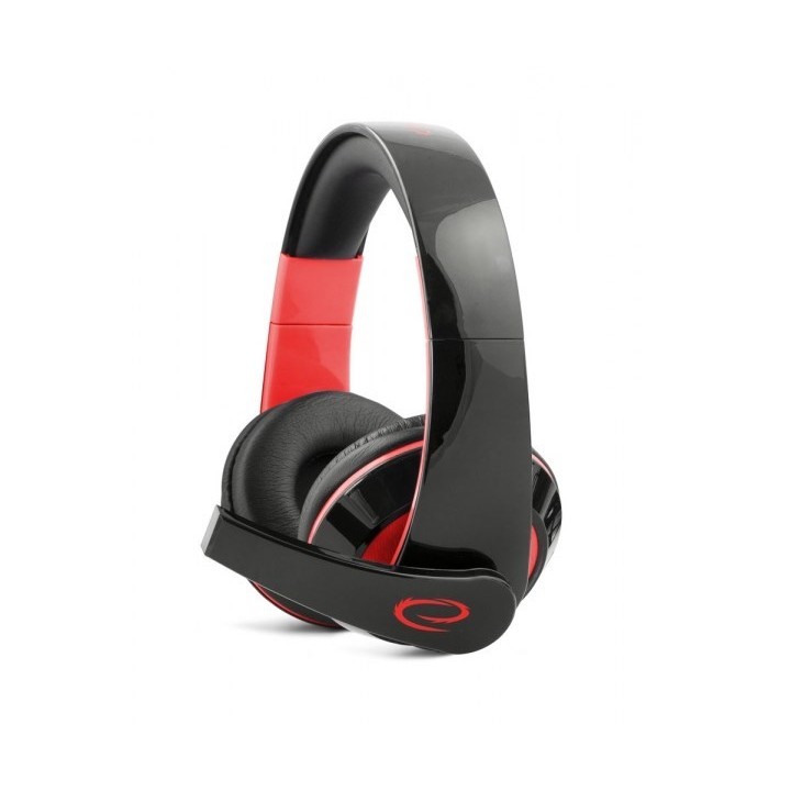 Esperanza EGH300R Cuffia con filo Fascia sulla testa Gaming nero rosso