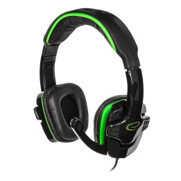 Esperanza EGH310G Cuffie con microfono Fascia sulla testa nero verde