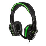 Esperanza EGH310G Cuffie con microfono Fascia sulla testa nero verde