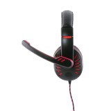 Esperanza EGH330R Fascia sulla testa nero rosso