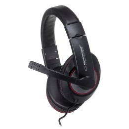 Esperanza EH118 Cuffie/Headset Cablate Archetto Chiamate/Musica Nero Rosso