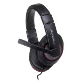 Esperanza EH118 Cuffie/Headset Cablate Archetto Chiamate/Musica Nero Rosso