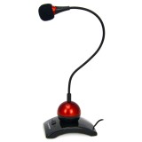 Esperanza EH130 microfono PC microfono nero rosso