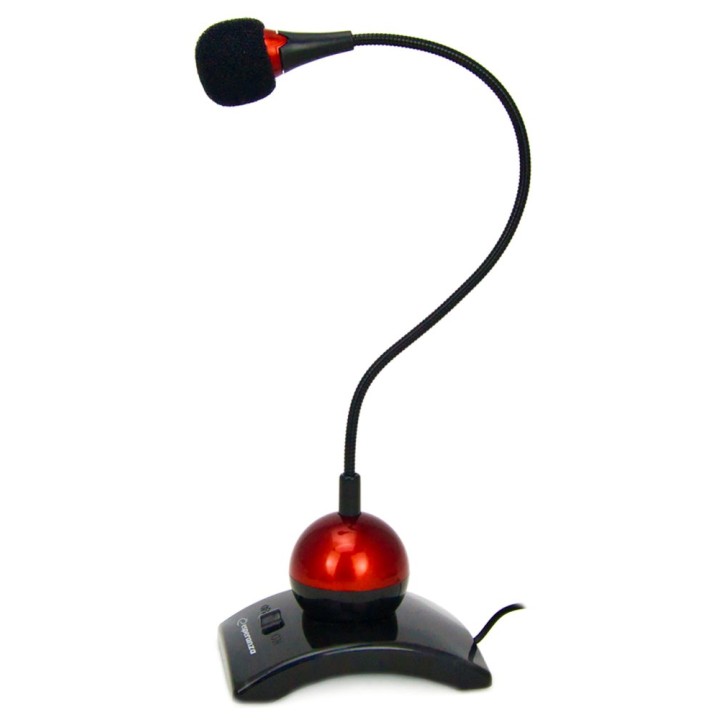 Esperanza EH130 microfono PC microfono nero rosso