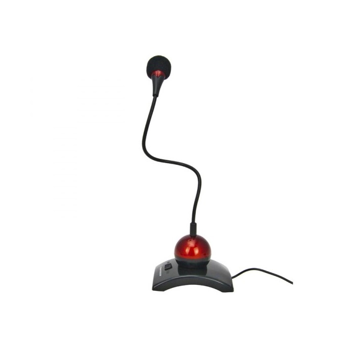 Esperanza EH130 microfono PC microfono nero rosso