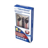 Esperanza EH186K Cuffie/Headset Wireless In-ear Sport Bluetooth Nero Rosso