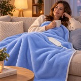 Esperanza EHB001 Coperta elettrica Scaldetto elettrico 60 W blu in poliestere
