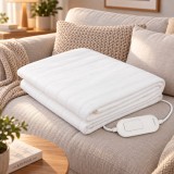 Esperanza EHB002 Coperta elettrica 60 W bianca in pile poliestere