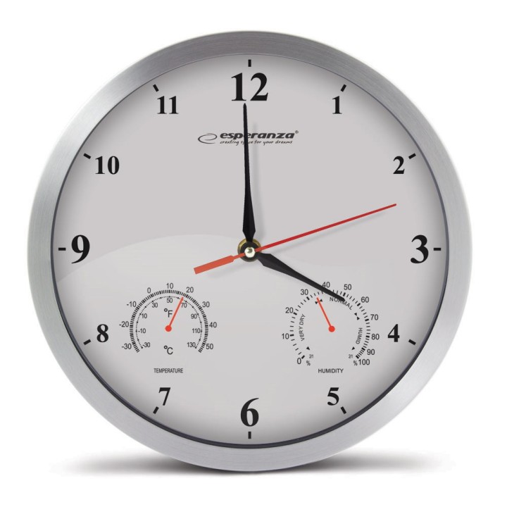 Esperanza EHC008W Orologio da parete meccanico rotondo bianco