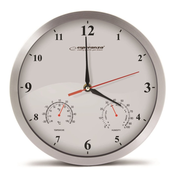 Esperanza EHC008W Orologio da parete meccanico rotondo bianco