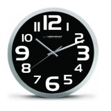 Esperanza EHC013K Orologio da parete - Zurich - orologio quarzo nero ovale bianco nero