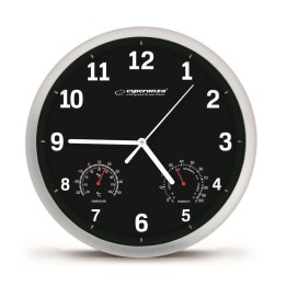 Esperanza EHC016K Orologio da parete meccanico rotondo nero