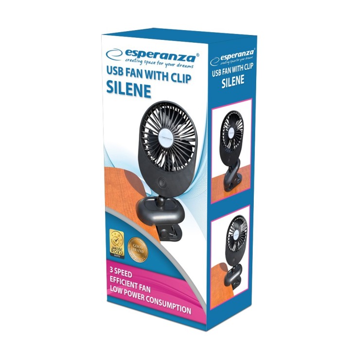 Esperanza EHF103K Ventilatore compatto USB Nero