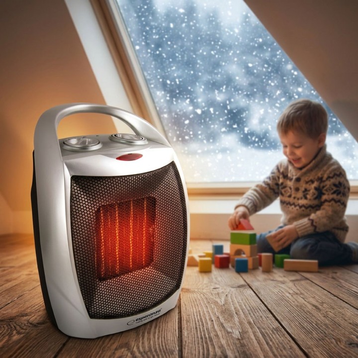 Esperanza EHH006 riscaldatore elettrico per ambienti interno nero 1500 W
