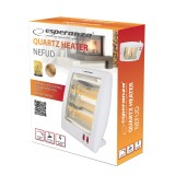Esperanza EHH010 Riscaldatore elettrico in quarzo 400W/800W Bianco