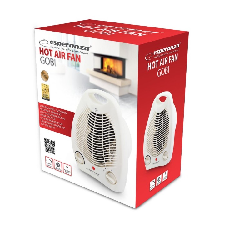 Esperanza EHH011 Termoventilatore interno bianco 1000/2000 W