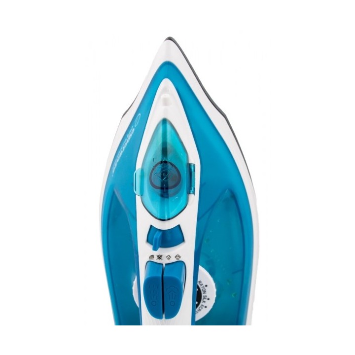 Esperanza EHI002 Ferro da stiro Ferro con vapore piastra in ceramica blu bianco 2200 W