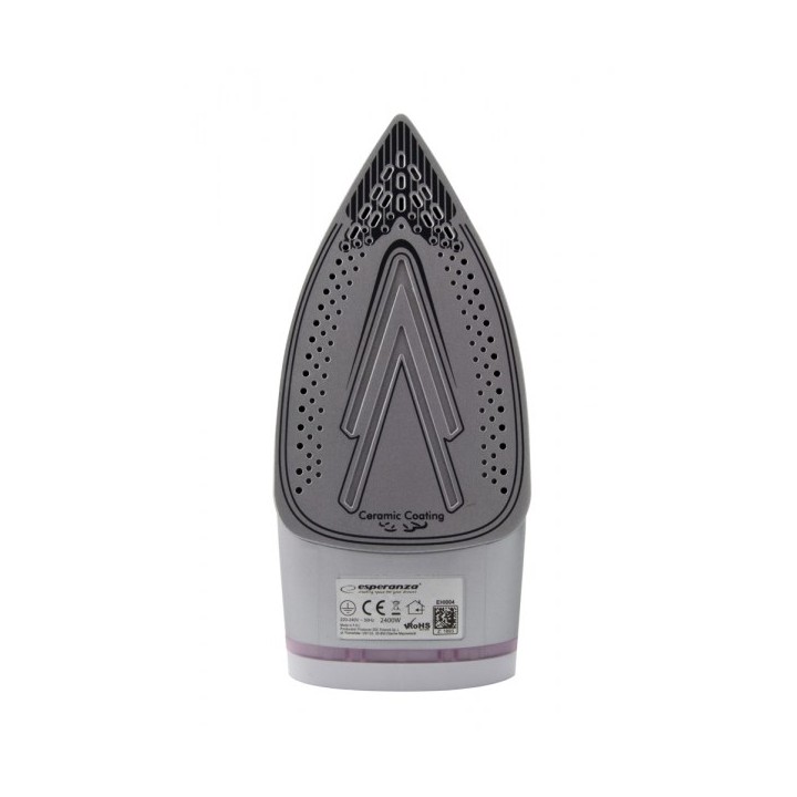 Esperanza EHI004 ferro da stiro a vapore piastra in ceramica 2400 W viola bianco