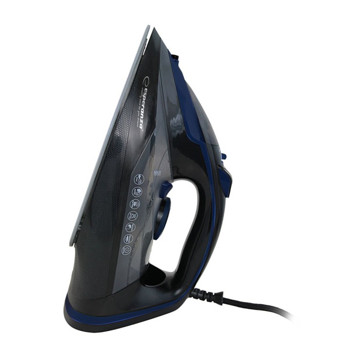 Esperanza EHI012 Ferro da stiro a vapore piastra in ceramica nero 2600W