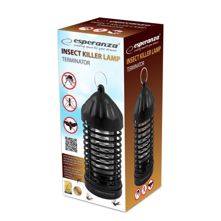 Esperanza EHQ005 LAMPADA INSETTICIDA ELETTRICA UV nero