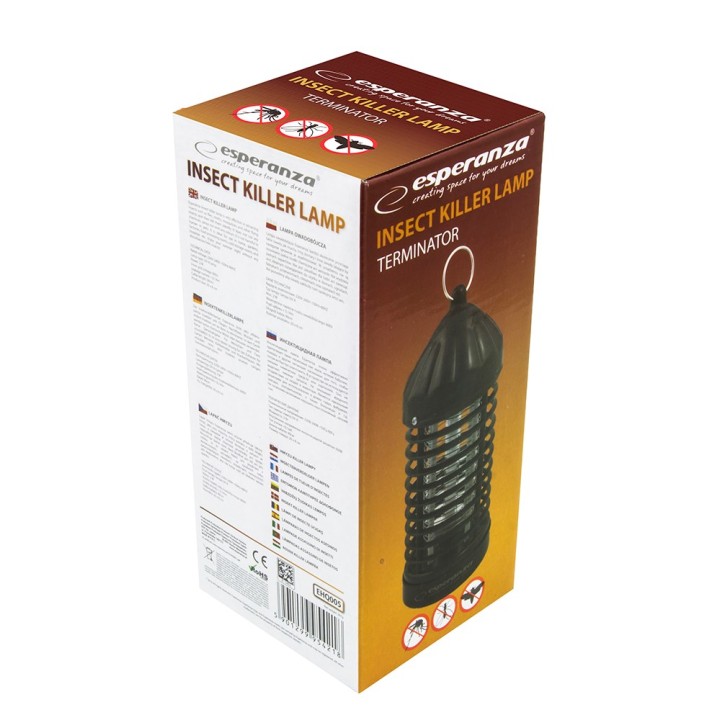 Esperanza EHQ005 LAMPADA INSETTICIDA ELETTRICA UV nero