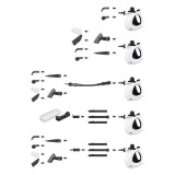 Esperanza EHS008 Lavapavimenti a vapore 0.35L nero bianco 900W