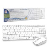 Esperanza EK122W tastiera RF wireless QWERTY bianca
