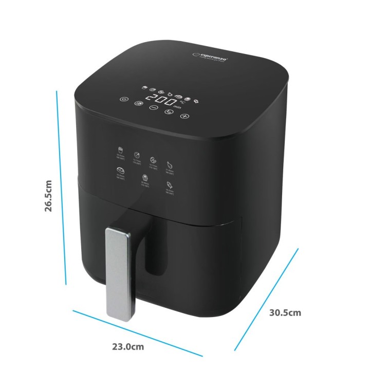 Esperanza EKA002 Friggitrice ad aria 3.5L 1350W nero