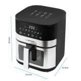 Esperanza EKA003 Friggitrice ad aria 5L 1400W Inox