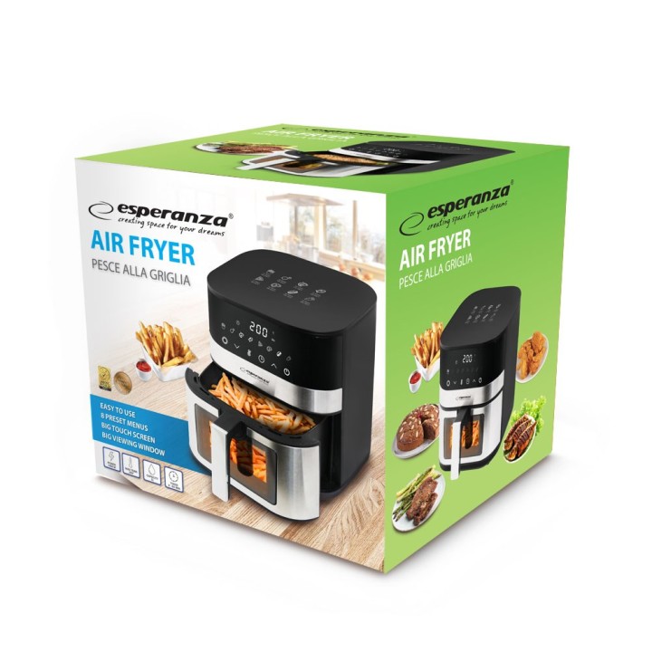 Esperanza EKA003 Friggitrice ad aria 5L 1400W Inox