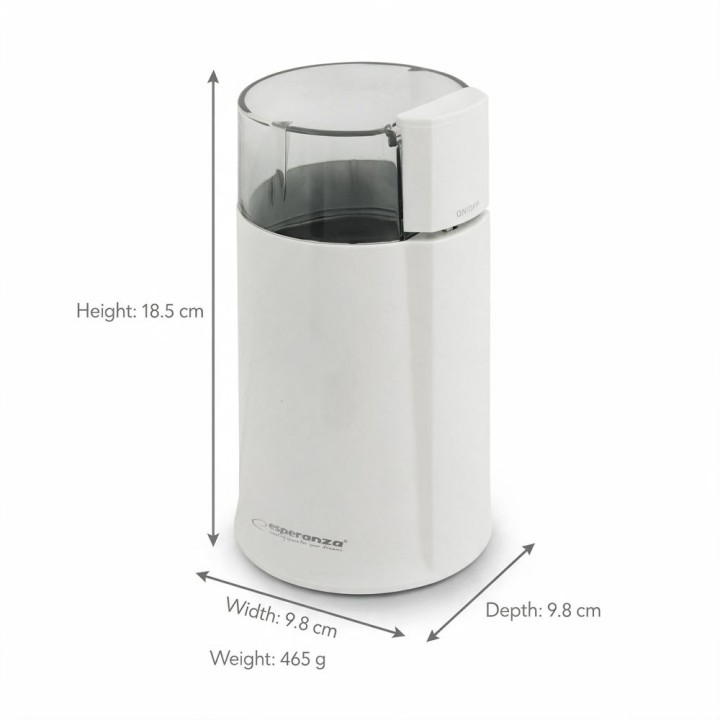 Esperanza EKC001W Macinacaffè Bianco 160 W