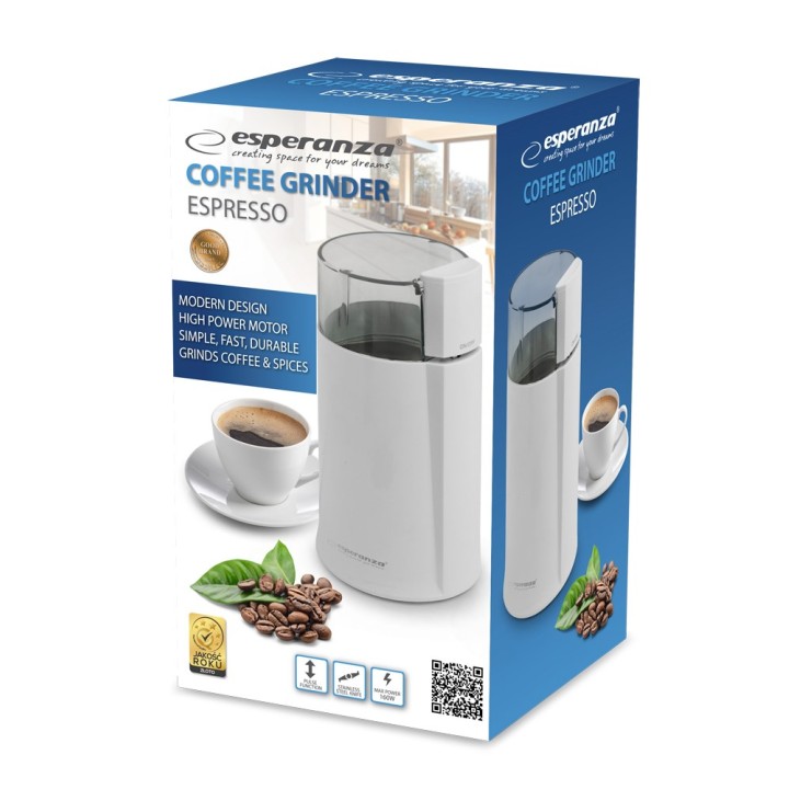 Esperanza EKC001W Macinacaffè Bianco 160 W