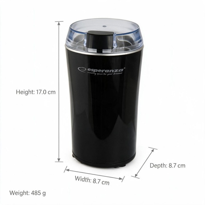 Esperanza EKC008K Macinacaffè nero 160 W