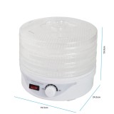 Esperanza EKD003 essiccatore per alimenti trasparente bianco 250 W