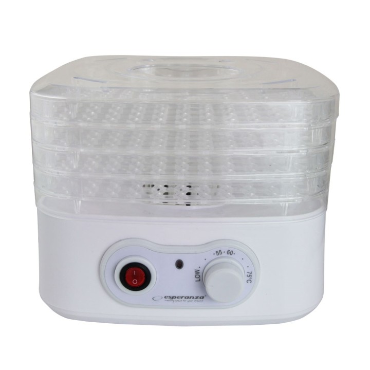 Esperanza EKD004 Essiccatore per alimenti Trasparente Bianco 250 W