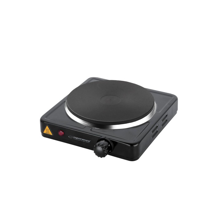 Esperanza EKH002K Piano cottura nero a piastre sigillate 1 zona