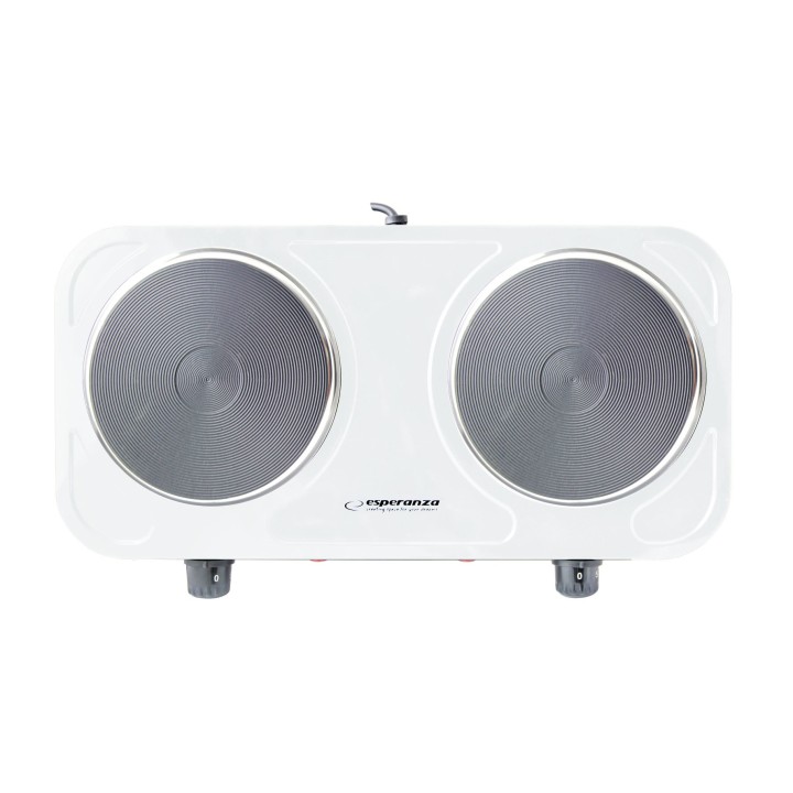 Esperanza EKH010W Piano cottura elettrico regolabile 2 zone cottura bianco