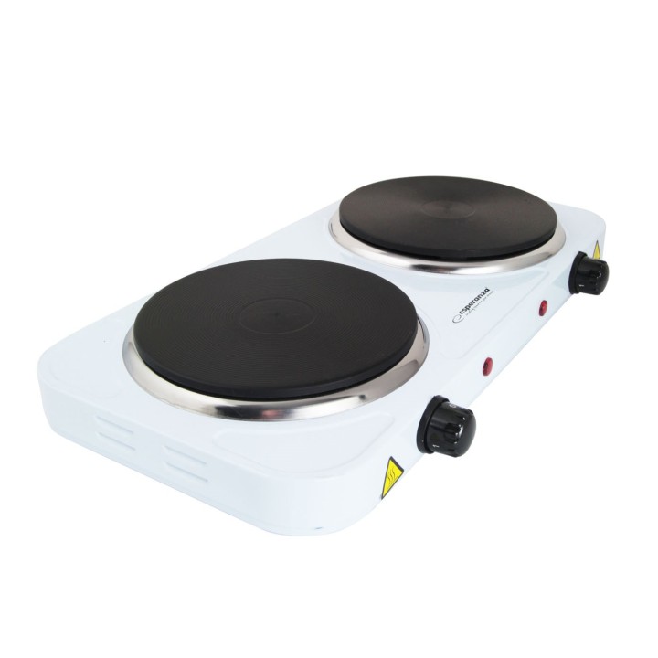 Esperanza EKH010W Piano cottura elettrico regolabile 2 zone cottura bianco