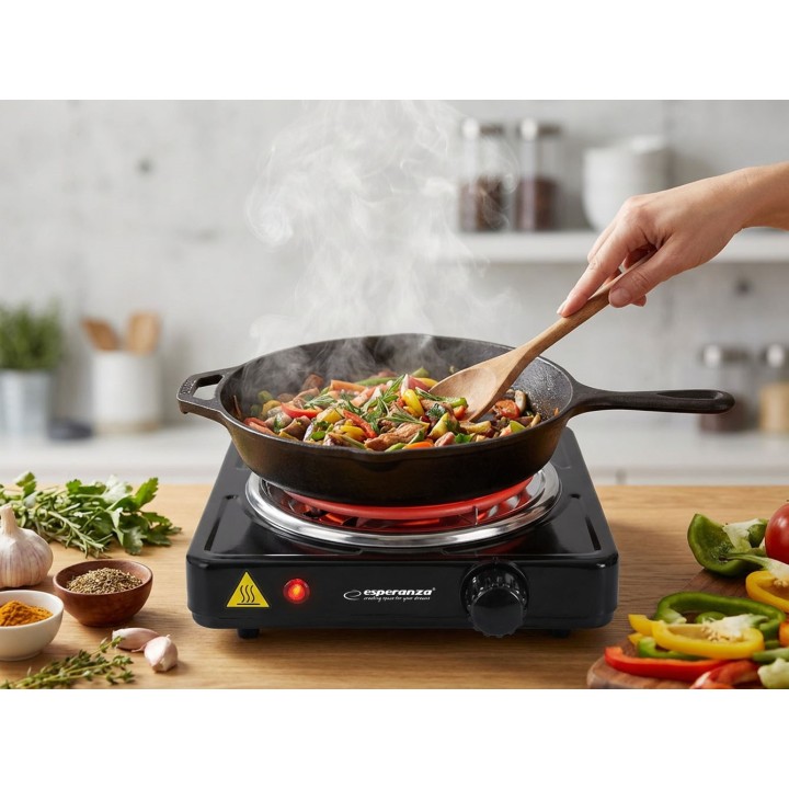Esperanza EKH012K Fornello elettrico nero